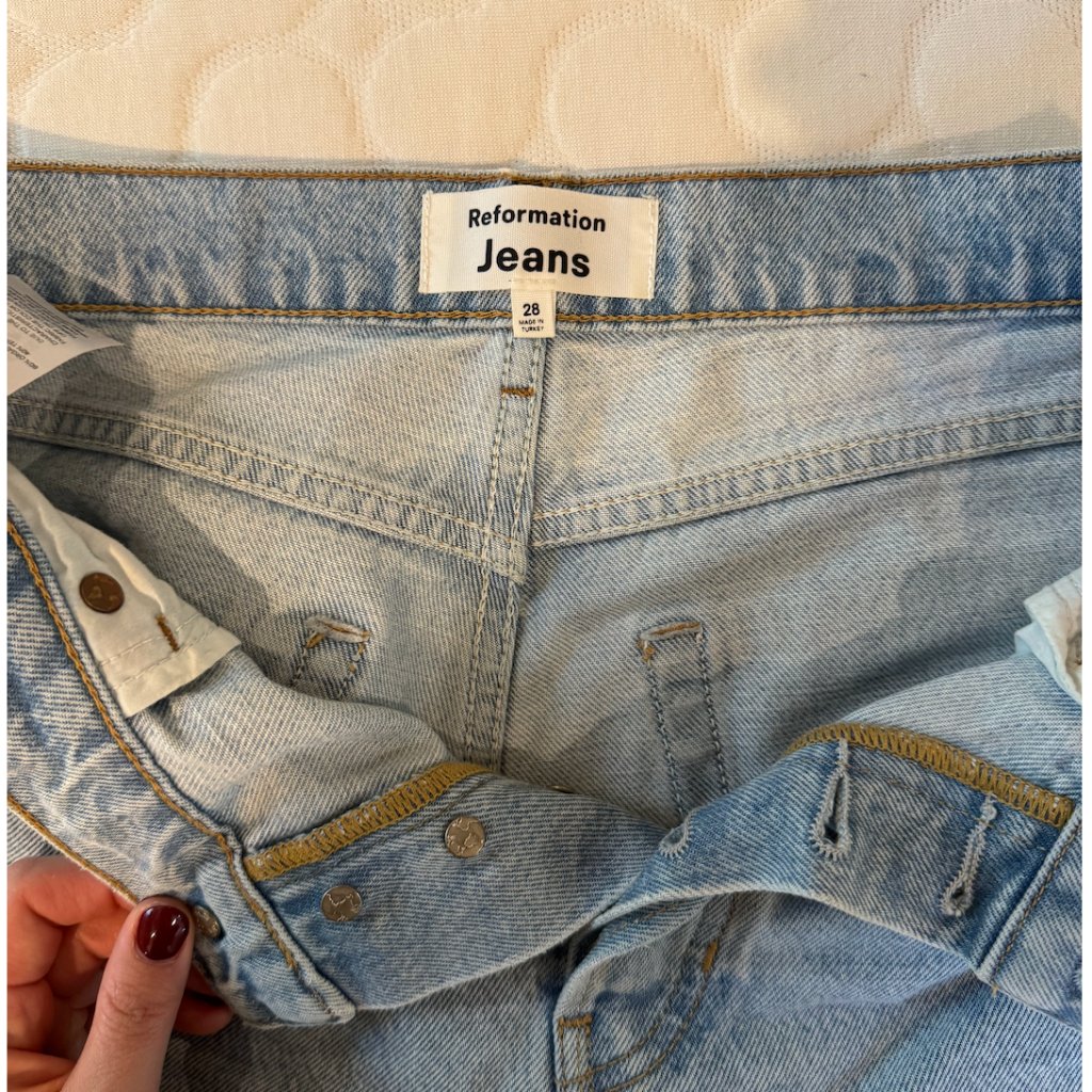 Reformation Cynthia High Rise Straight Jeans, Size 27
